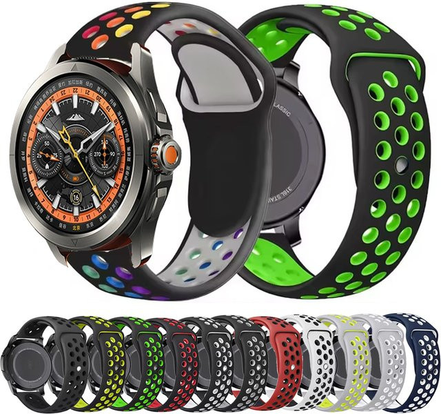 Xiaomi Uhrenarmband Silikon, 20/22mm, Schwarz - Bild 1