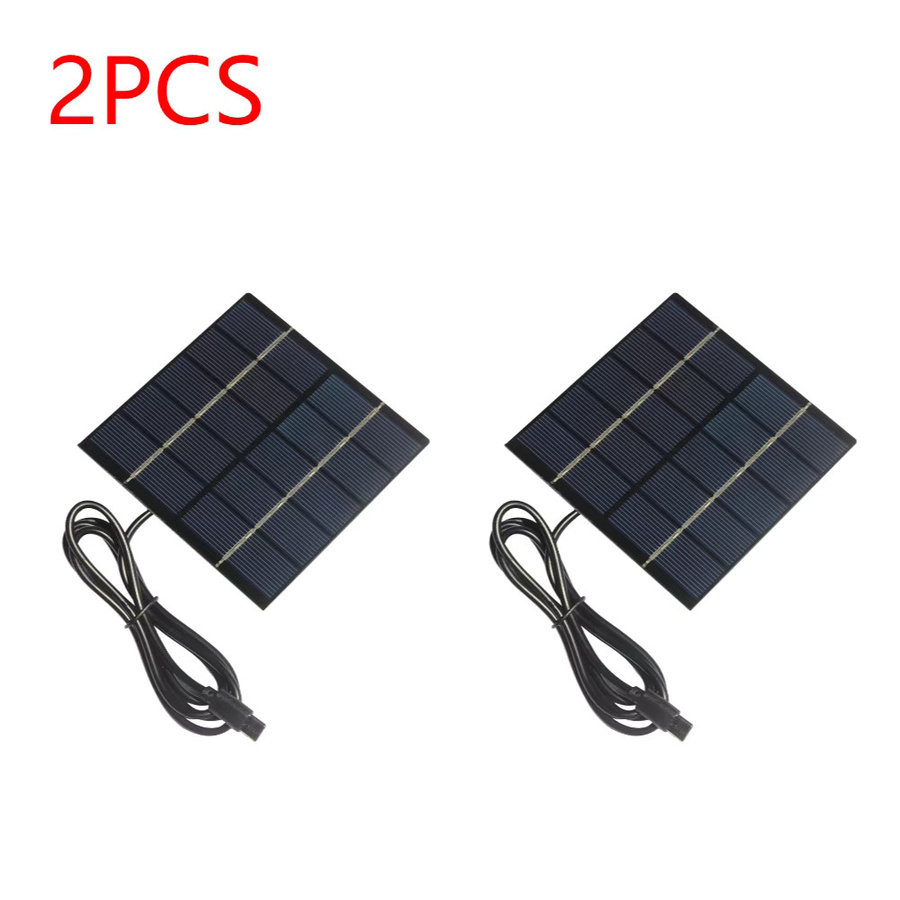 APWIKOGER Solar-Ladepanel mit Typ-C-Ausgang, 1,5 W 5 V polykristallines Solarpanel mit 1 m USB-Kabel für Smartphones, Powerbanks und Tablets - Bild 7