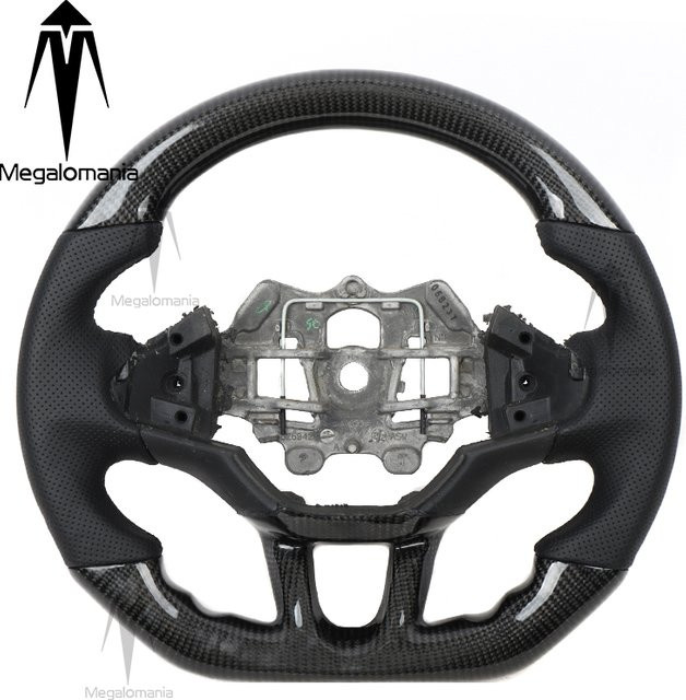 MEGALOMANIA Carbon Lenkrad in Schwarz passend für Peugeot 308 508 RCZ 3008 5008 408 4008 206 307 207 4007 2008 - Bild 1