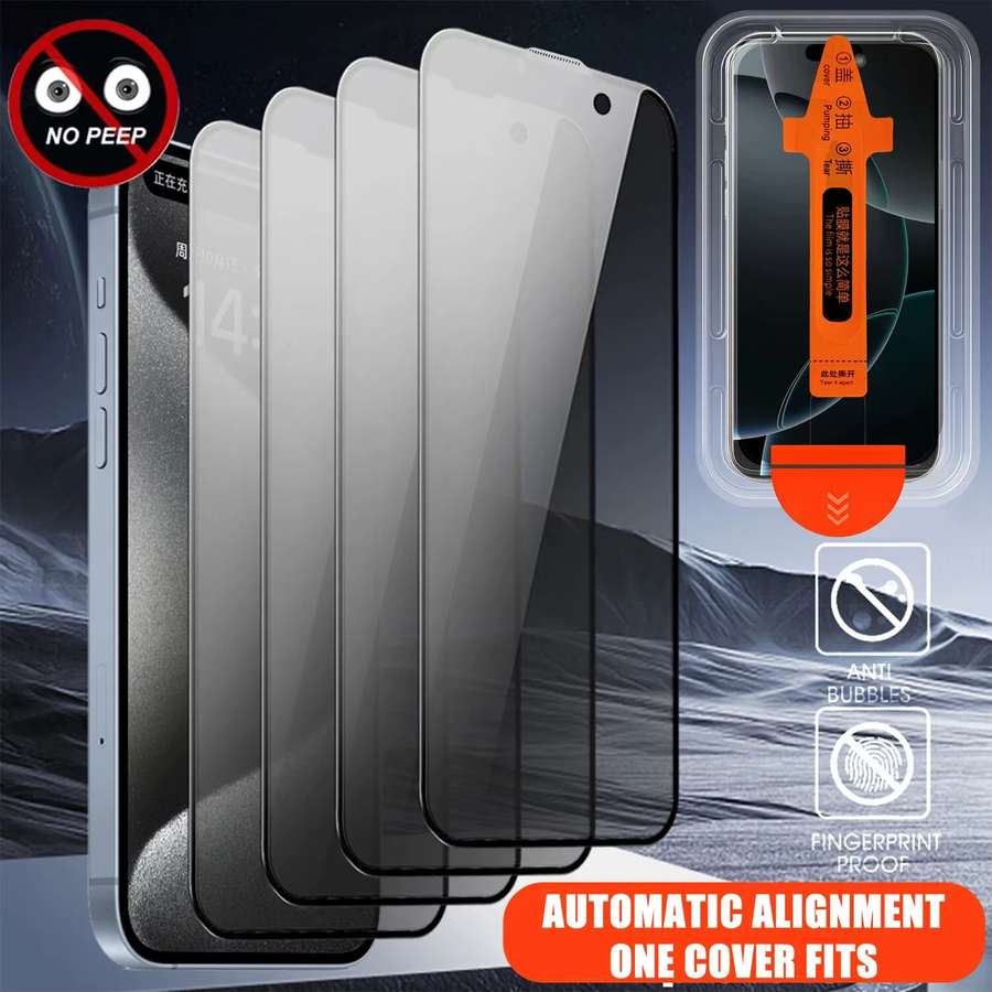 Anti-Spionage Sichtschutz Bildschirmschutz aus gehärtetem Glas für Honor 600E 50 200 600 Lite 90 400 500 Smart 70 Pro Plus in Transparent - Bild 5