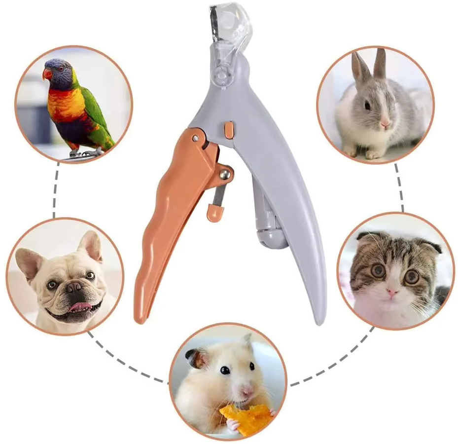 YMOLGA Professionelle Haustier-Nagelschere mit LED-Licht für Katzen und Hunde - Bild 3