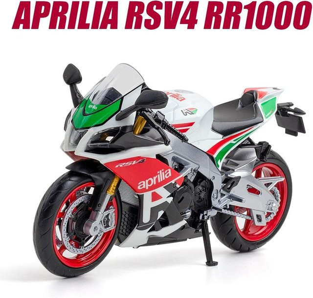 Linyi toy car Aprilia Rsv4 Rr1000 Spielzeugmotorrad, Miniaturmodell, 1:12, Metall, ab 14 Jahren - Bild 1