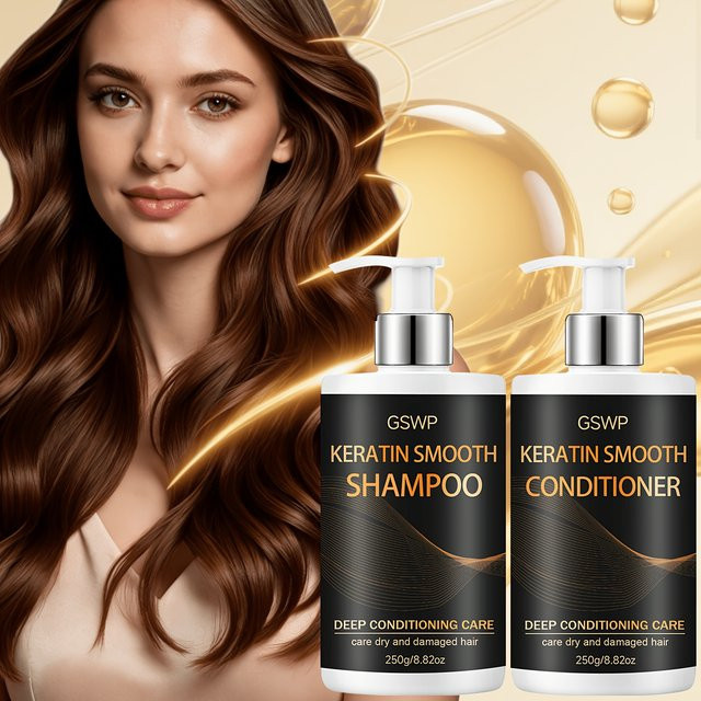GSWP Keratin Shampoo Conditioner Set, 500g, Unisex - Bild 1