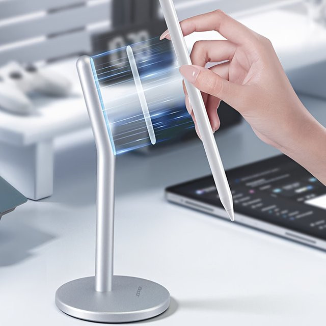 Magnetischer Apple Pencil Halter aus Aluminiumlegierung für Apple Pencil 2. Generation in Silber - Bild 1