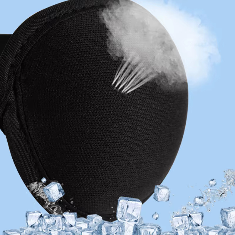 HNKMP Piraten-Augenklappe, Unisex, Schwarz, Waschbare Verstellbare Konkave Augenklappe - Bild 2