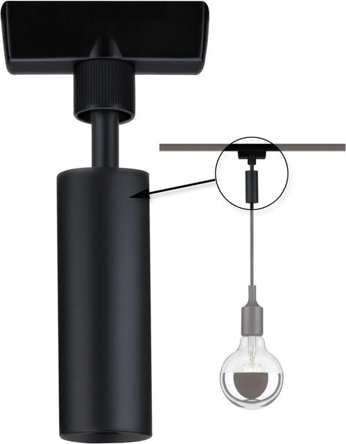 Paulmann URail Pendel-Adapter für Hochvolt-Schienensysteme Schwarz matt B/H/T: 2,3 x 12,0 x 2,3 cm - Bild 1