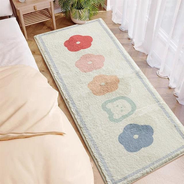 Yiran Furniture Nordischer ovaler Teppich in Multicolour, flauschig und rutschfest, B/L: 40 x 120 cm - Bild 1