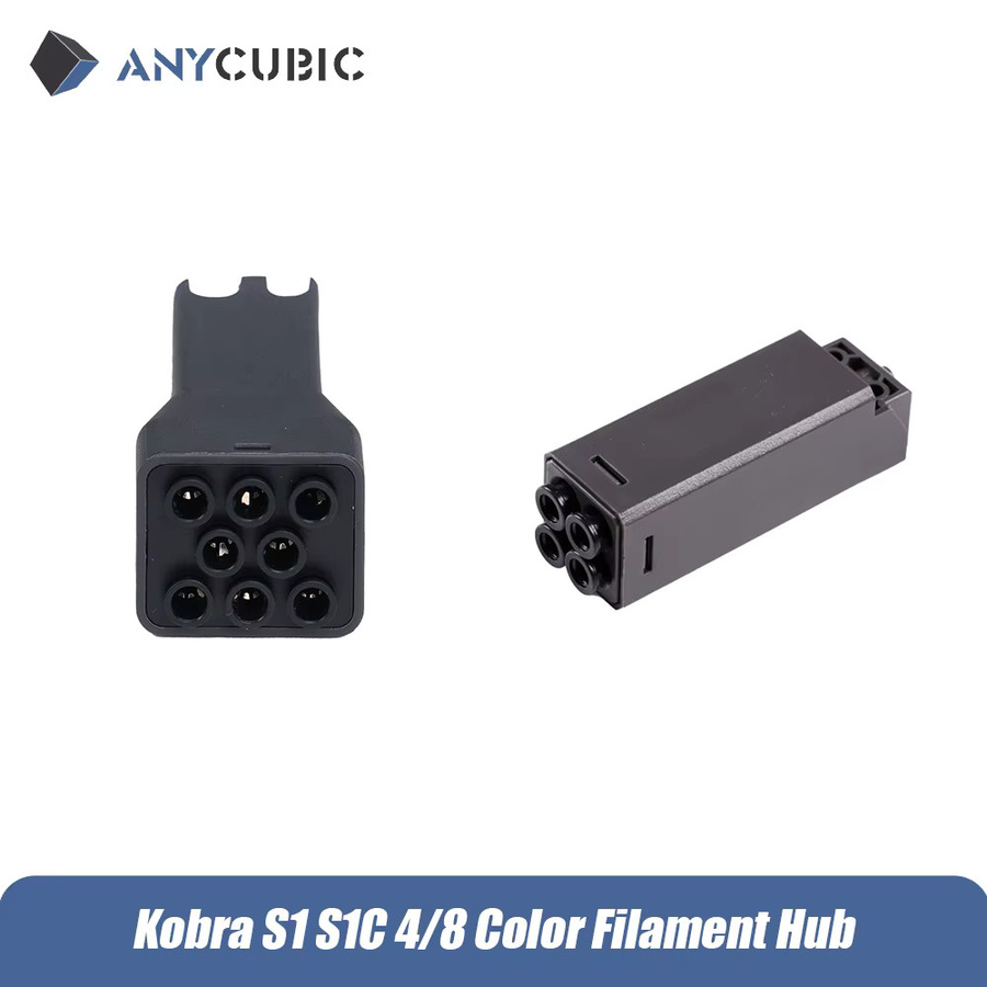 ANYCUBIC Kobra S1 Combo Zubehör Set mit Hotend, Extruder, 8-Farben-Filamentnabe und PEI Federstahl-Rückzahlerkennungsmodul in Rot - Bild 2