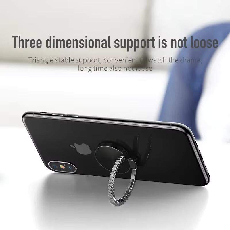 HTHwish Magnetischer Auto-Handyständer in Silber, 360 Grad rotierbar und verstellbar mit Metall-Magnet-Ringhalter und Aufkleber für iPhone, Huawei und Xiaomi - Bild 4
