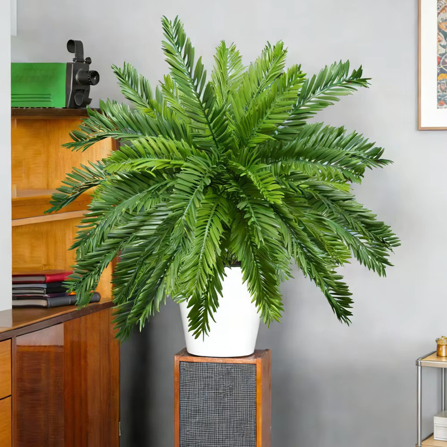 Künstliche Palme Kmitang in Grün, tropischer Kokosnussbaum mit persischen Blättern zur Dekoration von Haus und Garten, Höhe: 45 cm - Bild 2