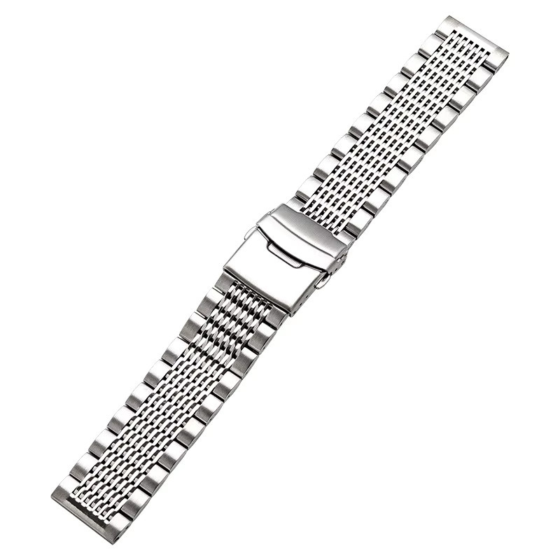 Zhangeer Uhrenarmband Edelstahl, Metall-Faltschließe, Unisex - Bild 2