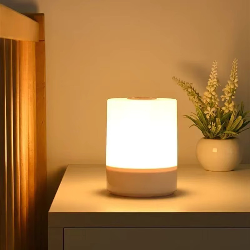 Feimefeiyou Dimmbare LED Tischlampe mit Touch-Funktion und Akku in Weiß - Bild 4