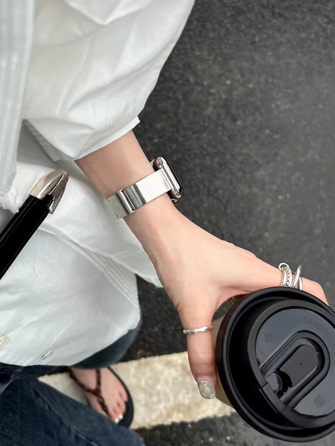 Uhrenarmband Edelstahl, Silber, Damen - Bild 5