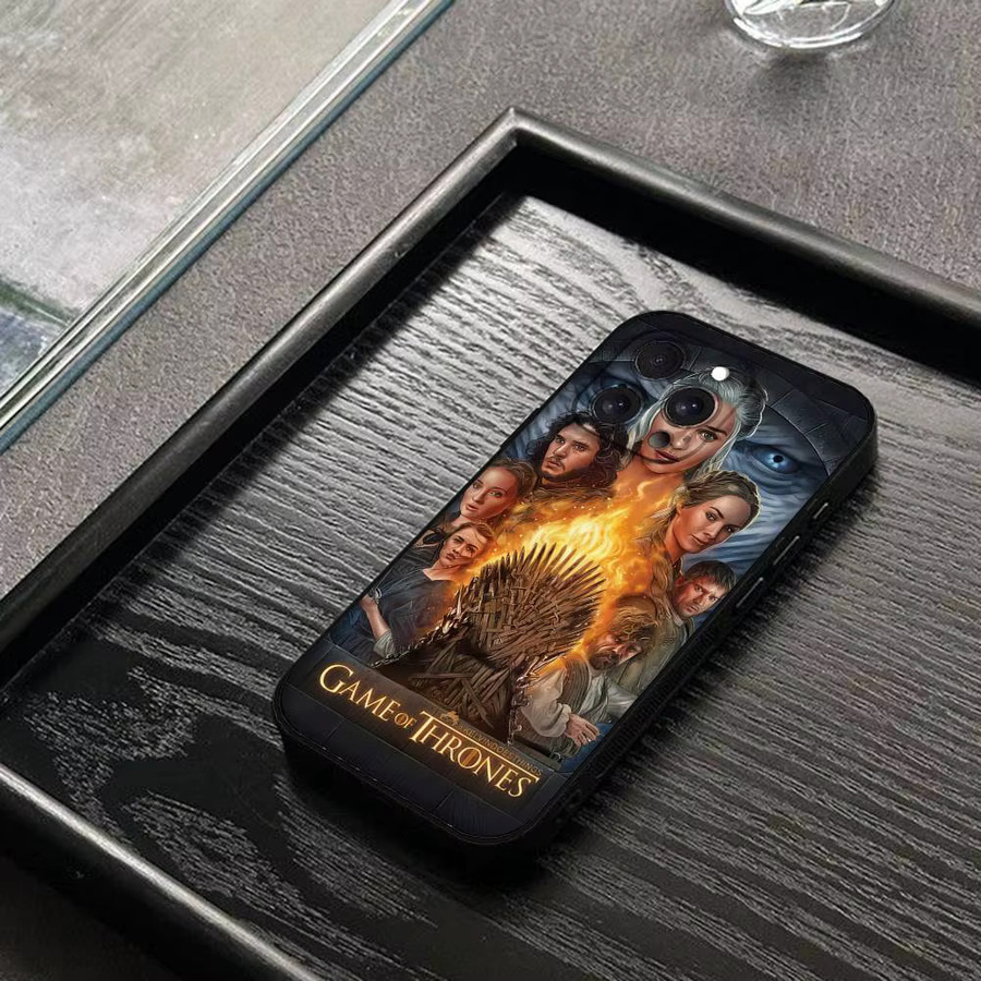 T-Thrones Handyhülle für iPhone 17 16 15 14 13 12 11 Pro Max Mini X Xs XR in Schwarz aus Silikon - Bild 4