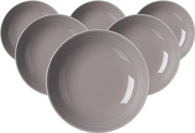 Ritzenhoff & Breker Suppenteller Levi in Grau, 6er Set, Durchmesser: 22 cm - Bild 1