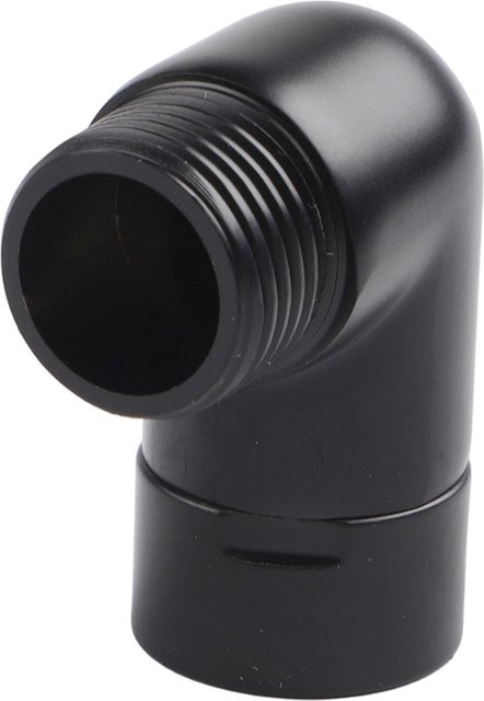 VIBRATITE Handbrause-Top-Spray-Winkelstück in Schwarz mit G1/2 Innengewinde und Außengewinde für dein Badezimmer - Bild 1
