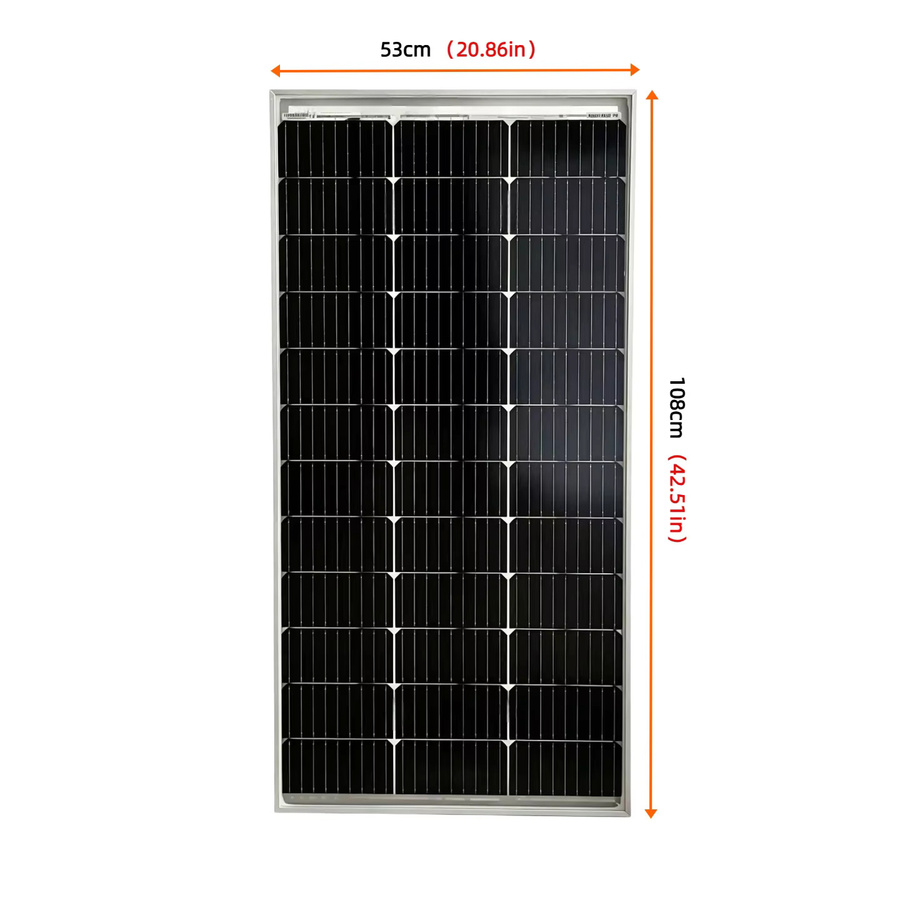JINGYANGPV Bifaziales 240W Monokristallines Solarpanel 12V mit 2x 120W Photovoltaik-Leistungsmodul für Wohnmobile, Boote und Garten - Bild 2