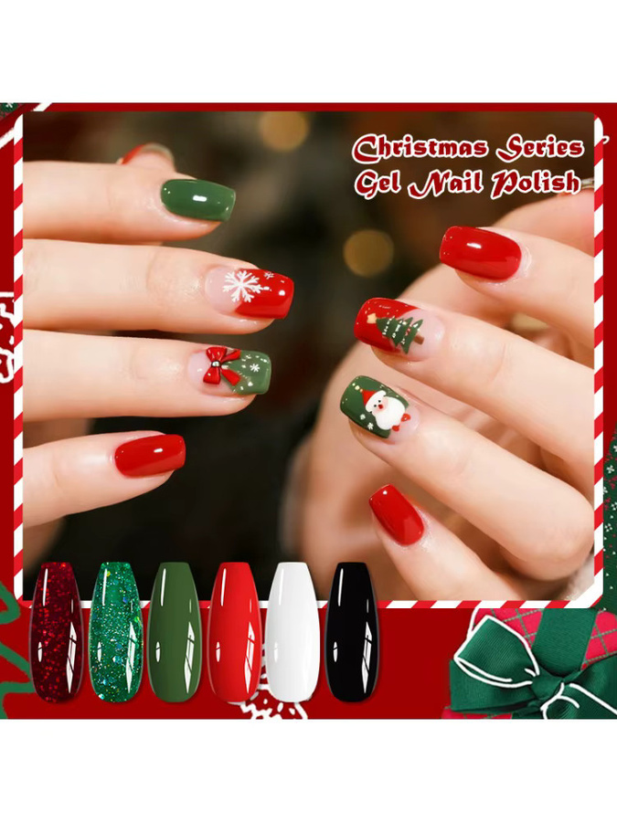 Mtssii Gel Nagellack Set, 6 Stück, Glänzend, Semi Permanent - Bild 5