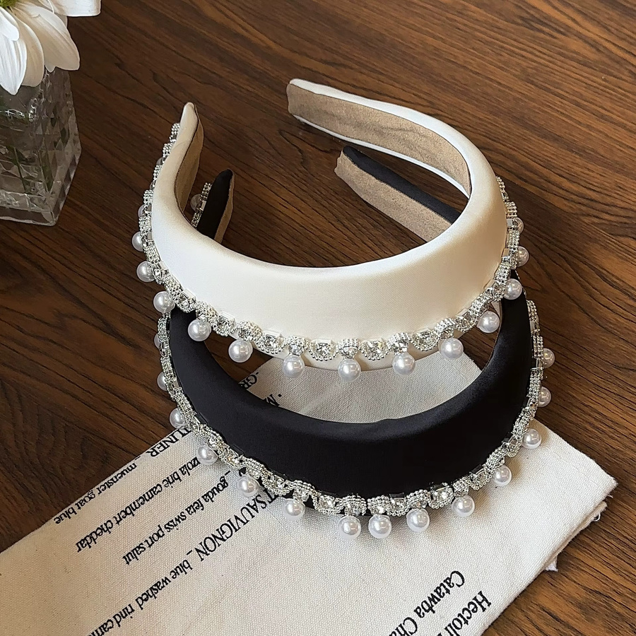 Stirnband, Perle, Strass, Krone, Damen - Bild 2