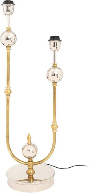 Kayoom Tischleuchte modern in Gold und Silber aus Messing und Stahl mit 2 E27 Fassungen, B/H/T: 25 x 77 x 21 cm - Bild 1