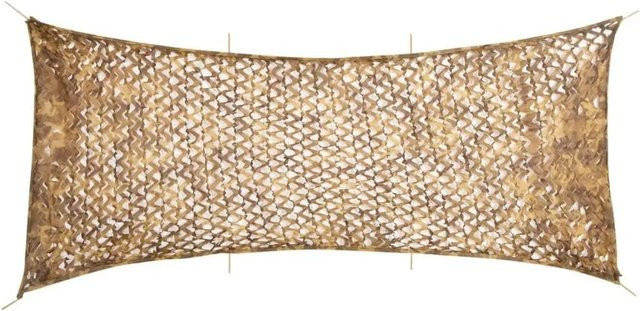 vidaXL Tarnnetz mit Aufbewahrungstasche aus Polyester in Sandfarbe, B: 627 cm, H: 290 cm - Bild 1