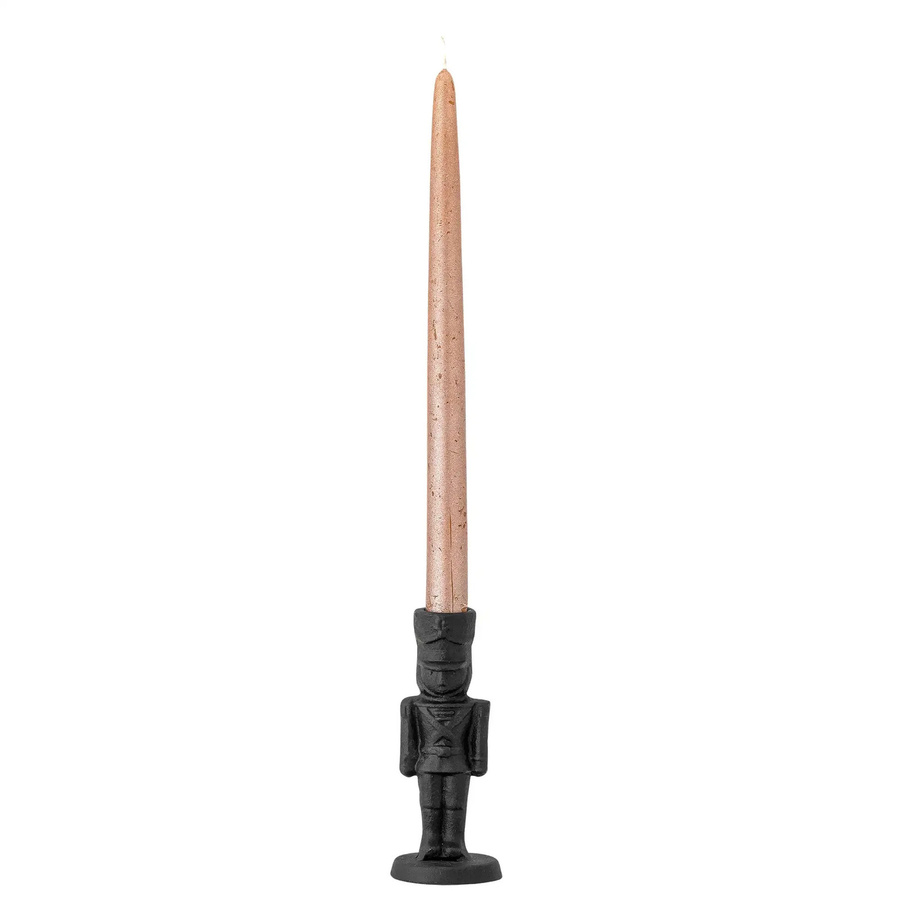 Bloomingville Kerzenhalter Vernon aus Gusseisen in Schwarz, Höhe: 14 cm - Bild 1