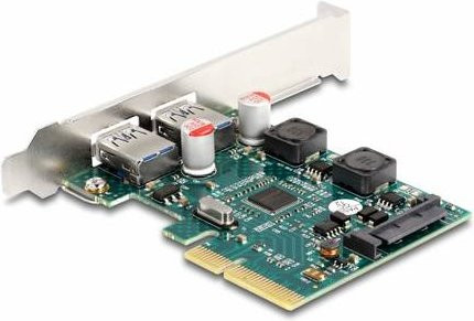 Delock USB-Erweiterungskarte PCI Express x4 zu 2 x USB 3.2 Gen 2 Typ-A 10 Gbps (90106) - Bild 2