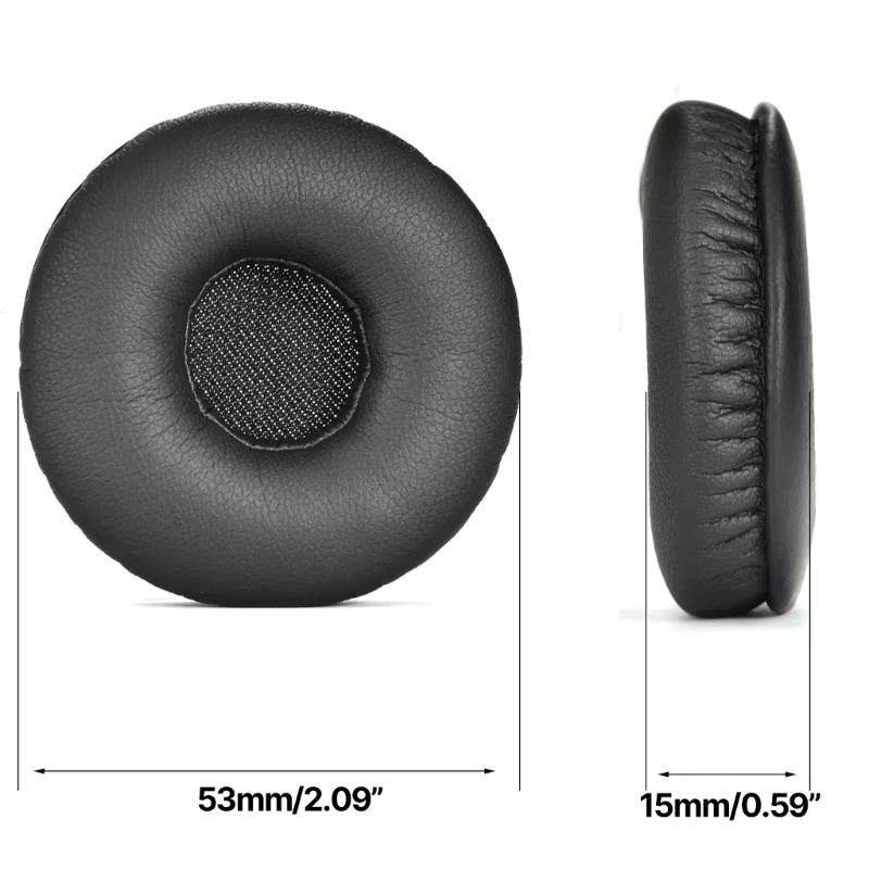 Jabra Ersatz-Ohrpolster Kissen in Schwarz für Biz 2300 USB Duo, Biz 2300 QD und Biz 2300 USB MS Headsets zur Verbesserung des Komforts und der Geräuschisolierung - Bild 5
