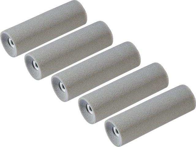 LUX-TOOLS PRO Farbwalze Schaumstoff Grau B: 11 cm, H: 5 cm für lösemittelbasierte Farben - Bild 1