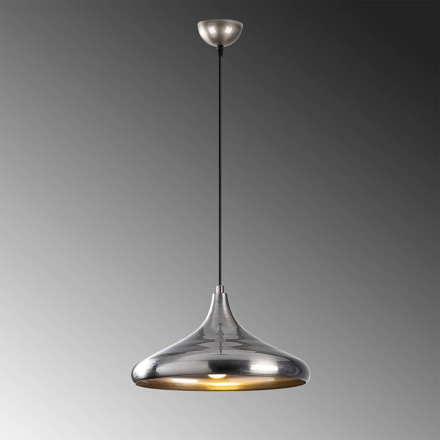 Opviq Pendelleuchte Berceste in Silber aus Metall mit E27 Fassung, Höhe: 116 cm, Breite: 35 cm, Tiefe: 35 cm - Bild 3