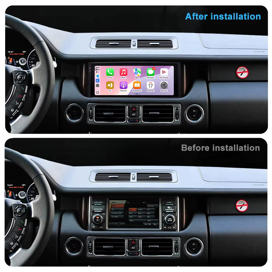 LIARO-NAVI Android 16 Auto-Multimedia-Videoplayer für Land Rover Range Rover V8 L322 (2005-2012) mit DSP Stereo, kabellosem CarPlay, GPS, 4G und WLAN in Schwarz - Bild 3