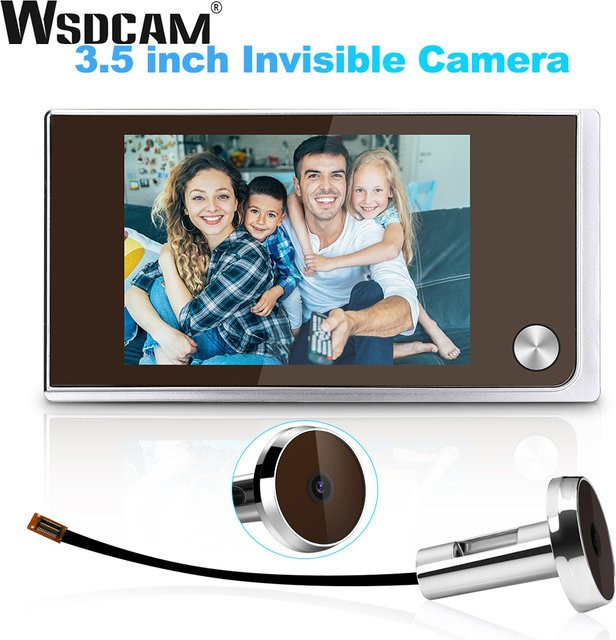 Wsdcam Digitale Türspionkamera mit 3,5 Zoll Monitor und 120 Grad Sichtwinkel, Drahtlose Smart Home Türklingel mit Wi-Fi Funktion - Bild 1