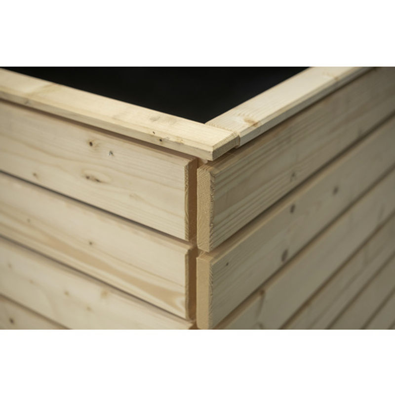 Westmann Hochbeet XL aus Fichtenholz in Braun, B/T/H: 70 x 130 x 90 cm - Bild 11