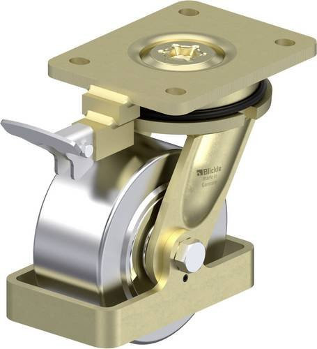 Blickle Schwerlast-Lenkrolle LS-SVS 127K-RI4-FS in Gold, Rad-Durchmesser: 125 mm, Tragfähigkeit: 1750 kg - Bild 1