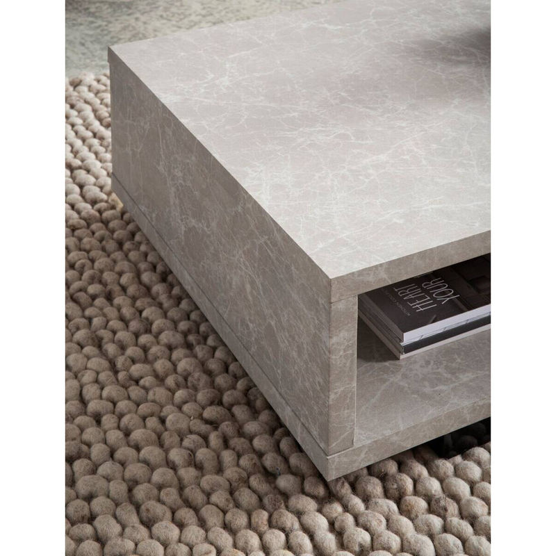 Moderner Couchtisch in Sand, rechteckig, B/H/T: 100 x 25 x 50 cm - Bild 4