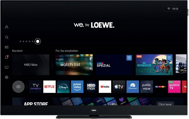 Loewe We. SEE 43 dc Smart-TV mit 4K Ultra HD, LED-Technik, 120 Hz und Sprachsteuerung, coal black - Bild 2