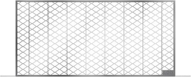 ACO Streckmetallrost für Lichtschacht aus verzinktem Stahl in Silber, B/T/H: 84 x 40 x 5 cm - Bild 1