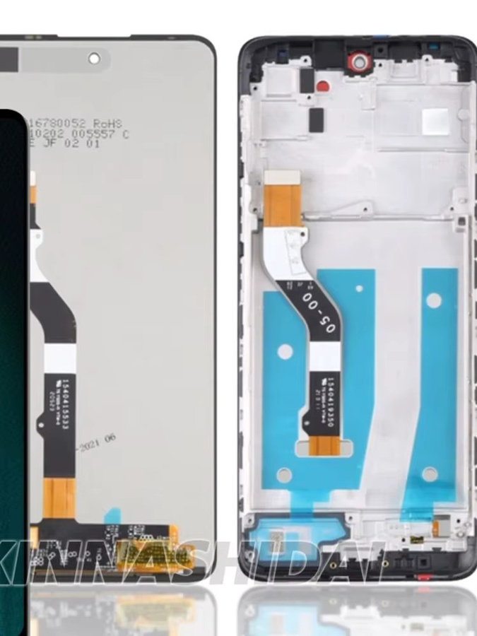 Motorola Moto G60 G60S TFT LCD Display Touchscreen Digitizer Montage mit Rahmen in Schwarz - Bild 3