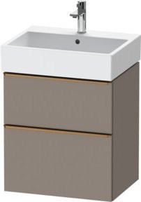 Duravit Waschtischunterschrank D-Neo Wandhängend in Beige Matt, B/T/H: 58,4 x 44,2 x 62,5 cm - Bild 1
