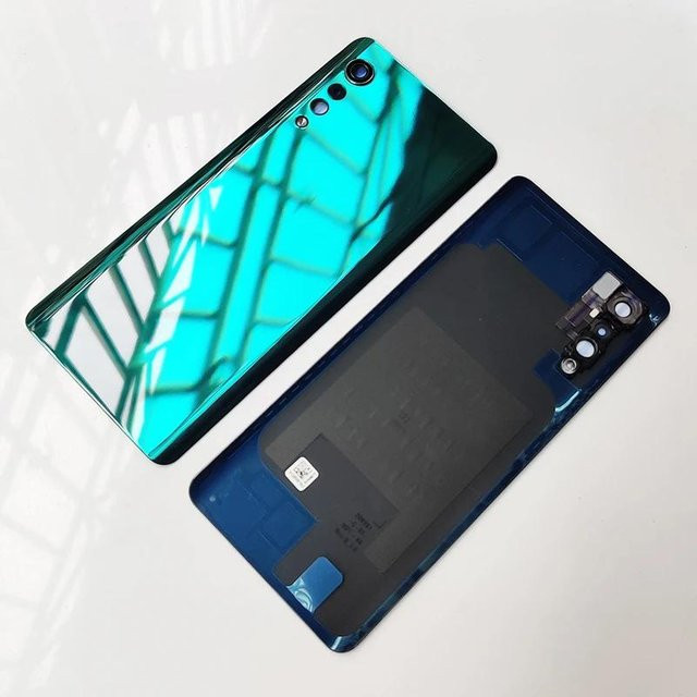 LG Velvet 5G Ersatz-Glasrückseite Gehäuseabdeckung mit Kameralinse in Grün - Bild 1
