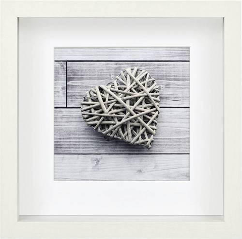 Hama Bilder Wechselrahmen Weiß Modern Quadratisch 15 x 15 cm - Bild 1