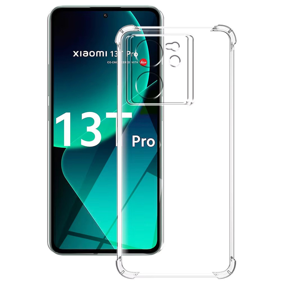 Stoßfeste Silikon Schutzhülle für Xiaomi 13T und Xiaomi 13T Pro in Transparent - Bild 2