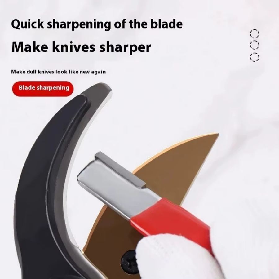 Professioneller Messer- und Scherenschärfer in Rot für Küchenmesser und Gartenscheren - Bild 4