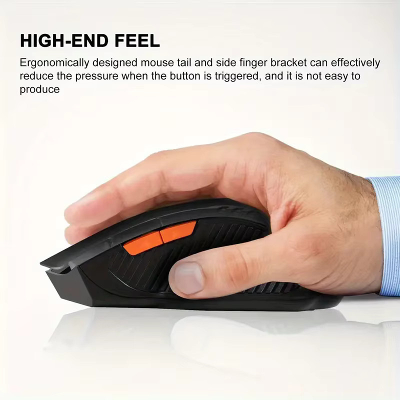 Congdi Kabellose Gaming-Maus mit 2,4 GHz USB-Empfänger, optische Maus mit 6 Tasten und einstellbarer DPI in Blau für PC und Computer - Bild 5