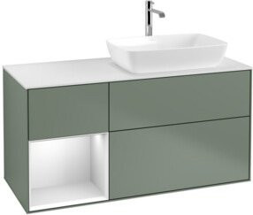 V&B Waschtischunterschrank Finion in Weiß lackiert, Breite: 120 cm, Tiefe: 50,1 cm, Höhe: 50,1 cm - Bild 1