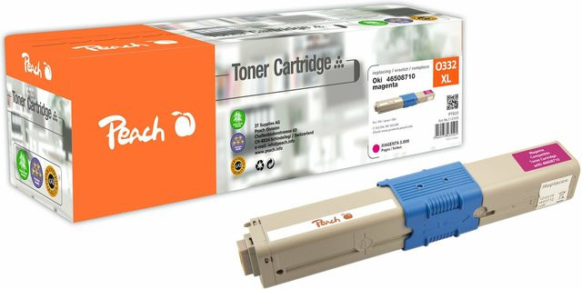 Peach O4650-87 Toner XL Multicolor wiederaufbereitet für OKI C 332 DN, OKI MC 363 DN, OKI MC 363 N, OKI MC 363 DNW und OKI C 332 DNw - Bild 1