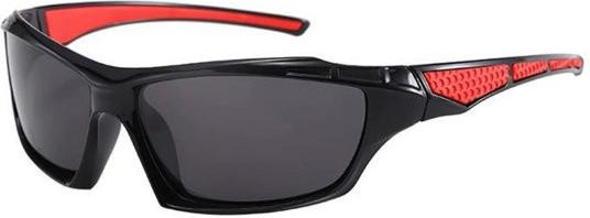 ZTTO Sportsonnenbrille, Unisex, Vollrand, Kunststoff, Schwarz, polarisiert - Bild 1