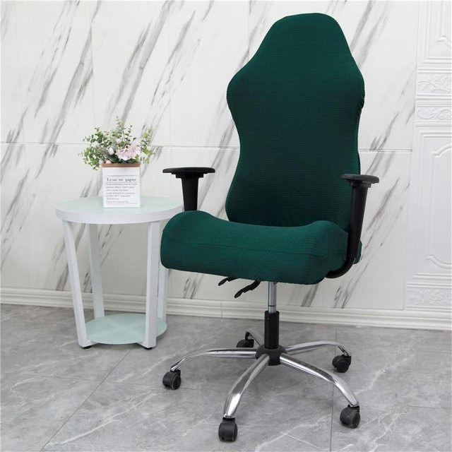 Elastischer E-Sport Stuhlbezug von Yiran Furniture in Grün mit Karomuster für Sessel und Computerstühle - Bild 1