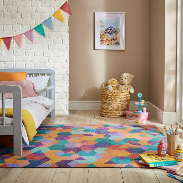 Geometrischer Teppich Kadima Design von WEAR in Multicolor, B/B: 120 x 170 cm - Bild 1