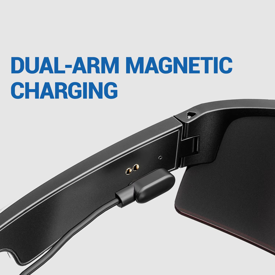 Kapvoe Smart Sport Sonnenbrille mit Bluetooth und UV400 Schutz für Radfahren und Sport - Bild 4